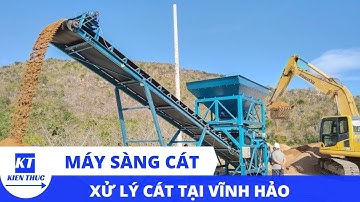 Máy sàng cát || Xử lý cát lẫn tạp chất tại Vĩnh Hảo, Bình Thuận