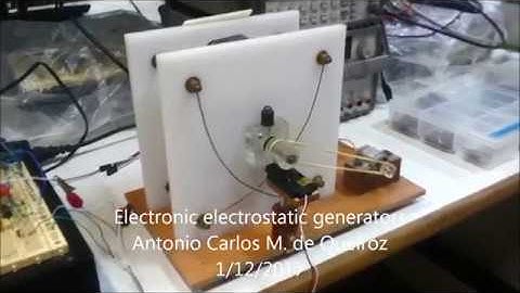 Electronic electrostatic generators