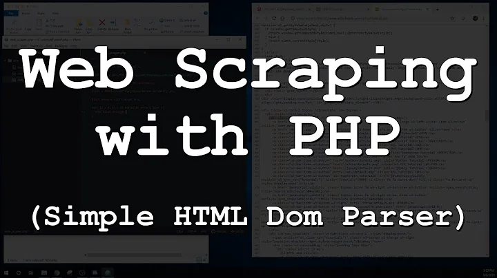 Web Scraping With PHP - Simple HTML DOM Parser