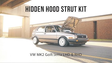 Hidden Hood Strut Kit for the VW MK2 - Fabless Manufacturing
