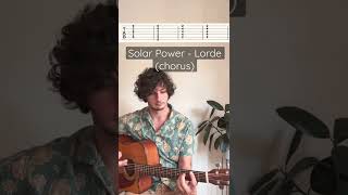Solar Power - Lorde chorus guitar lesson