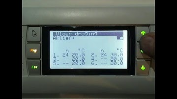 ECOFOREST - Algemeen - functie vloerdroging instellen