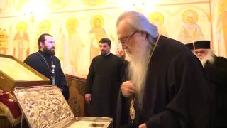 Metropolitan of Belarus Philaret welcomed Greek Orthodox Elders with Relics.