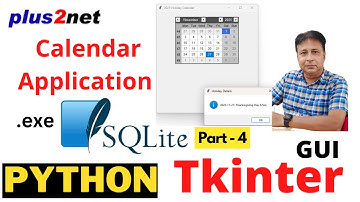 Create Standalone holiday Calendar App with Tkinter, SQLite & PyInstaller | #Python #PythonGUI
