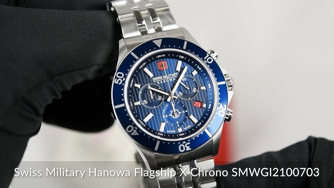 Swiss Military Hanowa Flagship Racer Chrono 06-5337.04.007.34 - YouTube