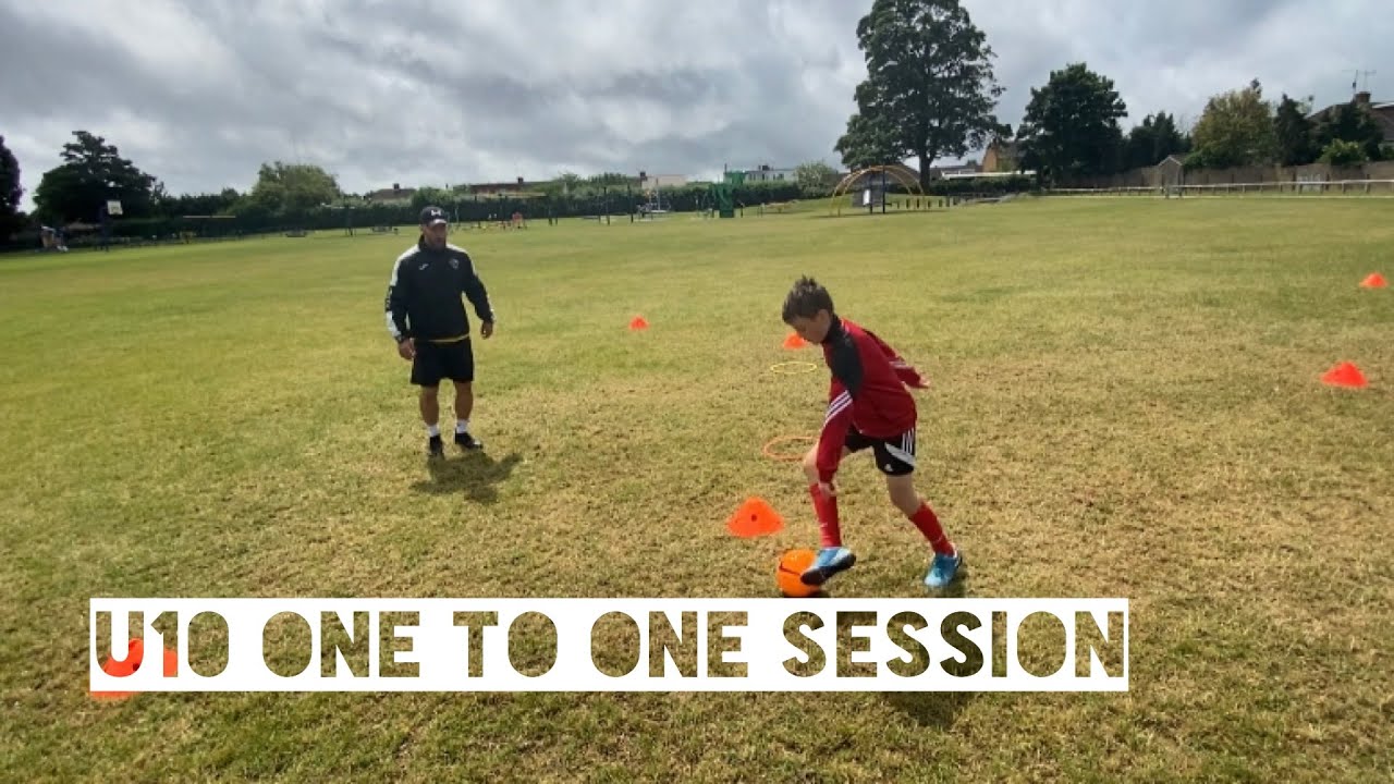 TFA Training Drills | One on One Session U7 U8 U9 U10 Lockdown - YouTube