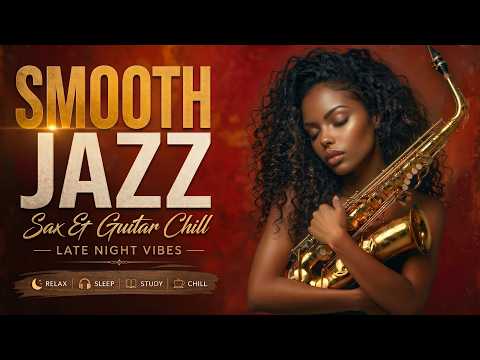 Smooth Jazz & R&B 🌙 Late Night Saxophone & Guitar for Relaxing Romantic Nights