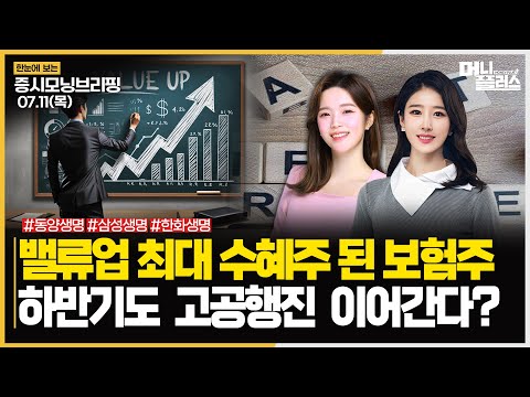 ㅣ#<strong>생명보험</strong> #보험주 #밸류업ㅣ[#한눈에_보는_증시모닝브리핑]ㅣ한국경제TVㅣ머니플러스