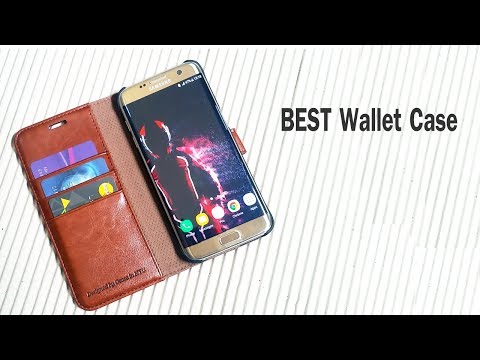 Best Galaxy S7 Edge Case  | OCASE Leather wallet Case Review !!