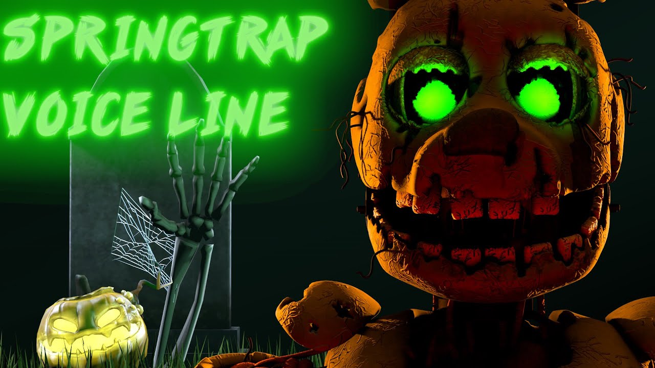 Sfm Fnaf All Springtrap Voice Lines Animated Fnaf 3 6 Youtube - spring traps voice roblox id
