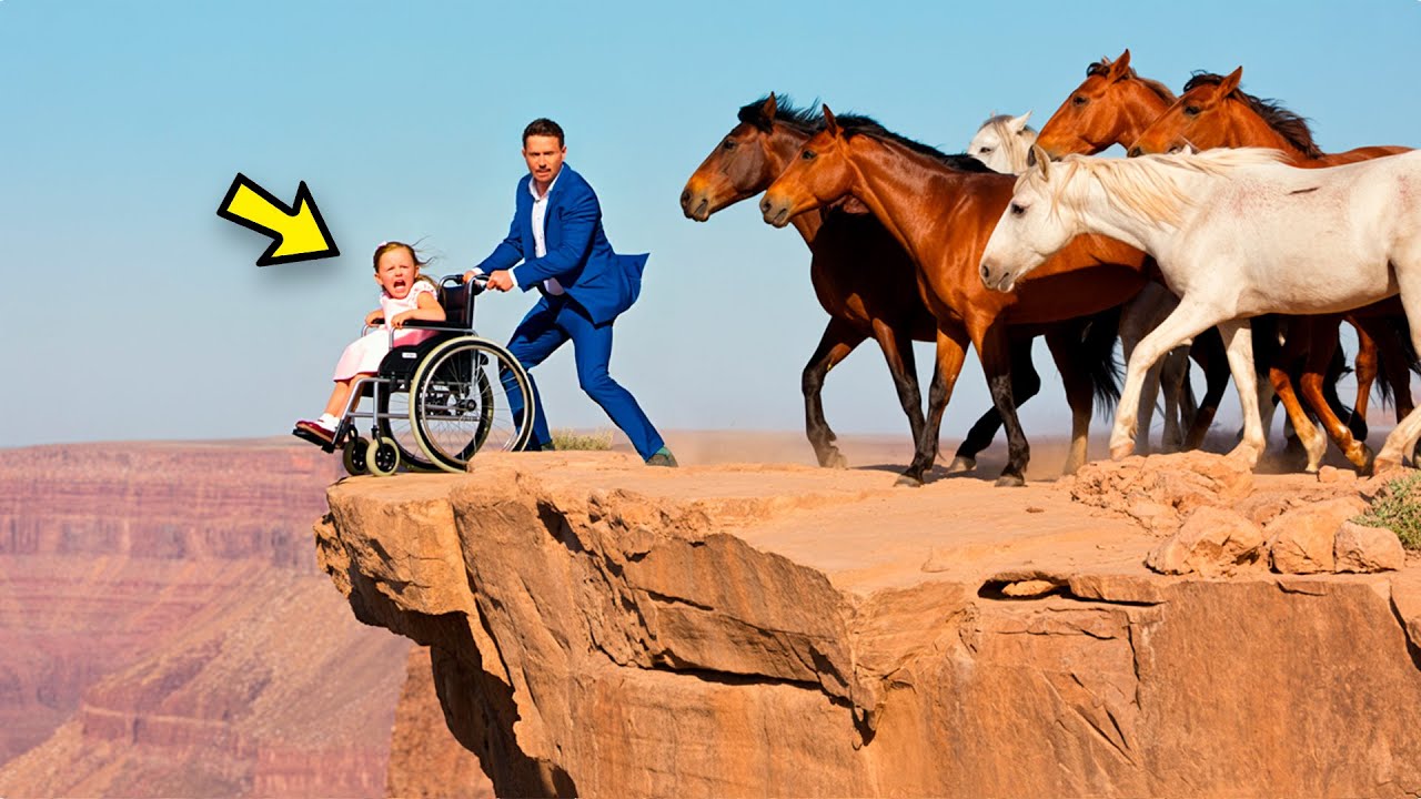 HOMEM RICO EMPURRA FILHA CADEIRANTE do PRECIPÍCIO, MAS OS CAVALOS VIRAM TUDO e FAZEM ALGO…