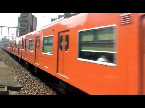 大阪環状線201系福島駅到着【50周年記念HM付き】