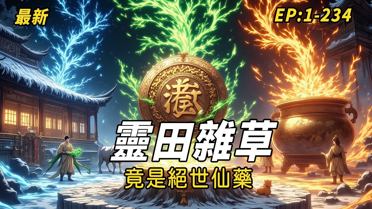 《靈田雜草，竟是絕世仙藥？》父母雙亡寄人籬下，慘遭惡嫂毒打趕出家門？別急，奇遇寶物已就位！一朝夢入玄仙界，無上仙糧隨手種，本想低調養牛，誰知皇子聞香而來，修仙界大佬齊齊破防：這等絕世珍寶，竟被當成雜草