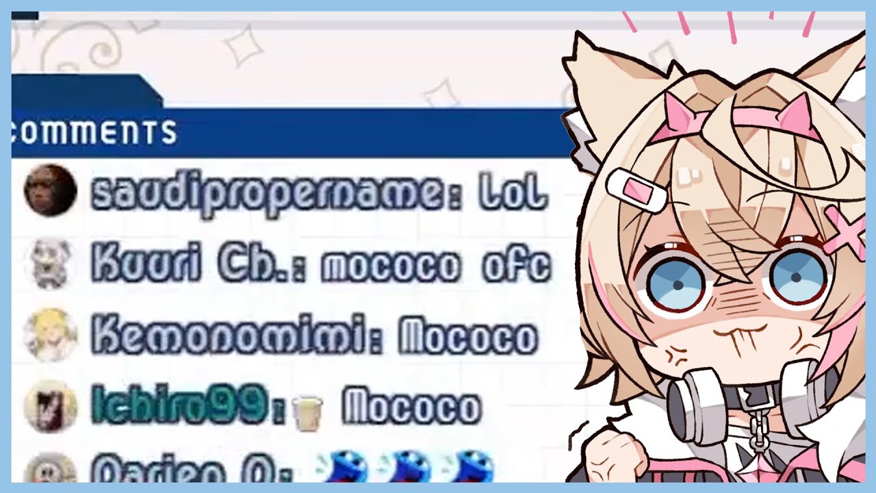 Reine : Who's more likely to swear?, 𝐜𝐡𝐚𝐭 𝐬𝐩𝐚𝐦𝐦𝐢𝐧𝐠 𝐌𝐨𝐜𝐨𝐜𝐨 :