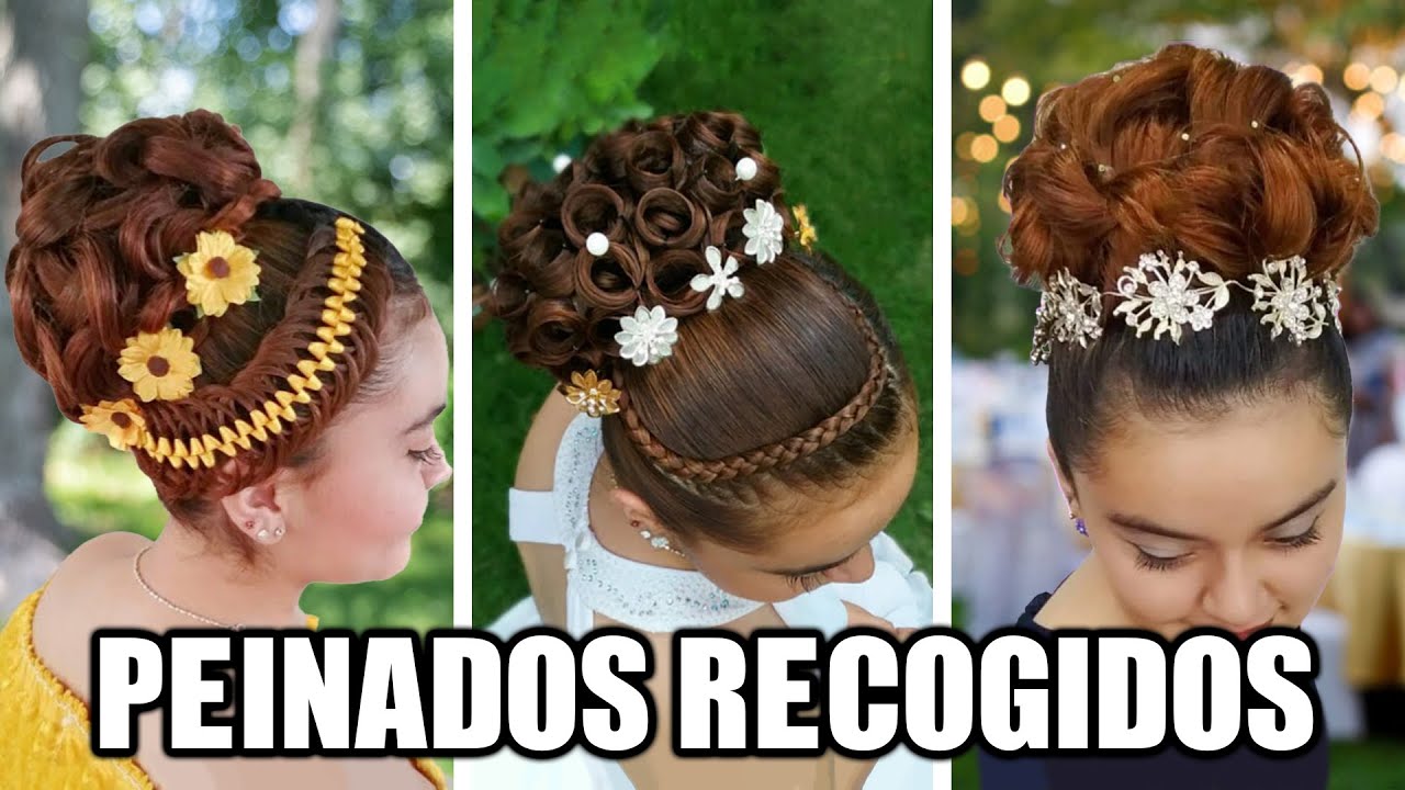 PEINADOS RECOGIDOS ELEGANTES PARA FIESTAS