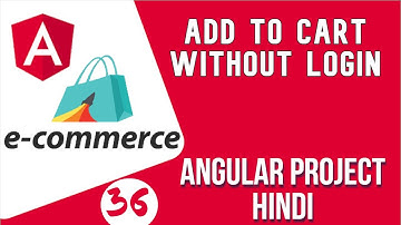 Angular project in Hindi #36 Add to Cart without user Login | Angular E-commerce Project