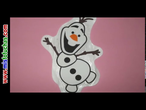 Muñeco nieve Olaf Frozen en foami paso a paso con moldes para Arbol de navidad Fiestas infantiles - YouTube