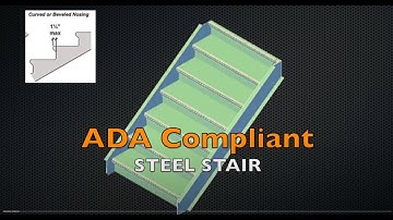 ADA Stair in Advance Steel using Template