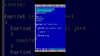 Rotated Pyramid Star pattern using C++ | Pyramid | Star Pattern - 5 | #coding #starpatterns #pyramid