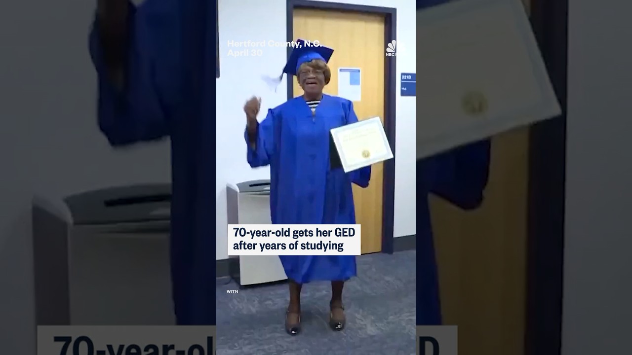 70-year-old gets her GED after years of studying