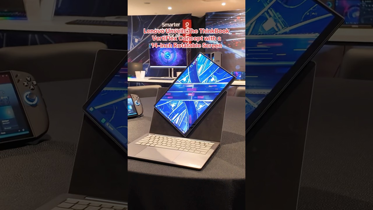 Lenovo Unveils a Concept ThinkBook Laptop That Has a Rotatable Screen