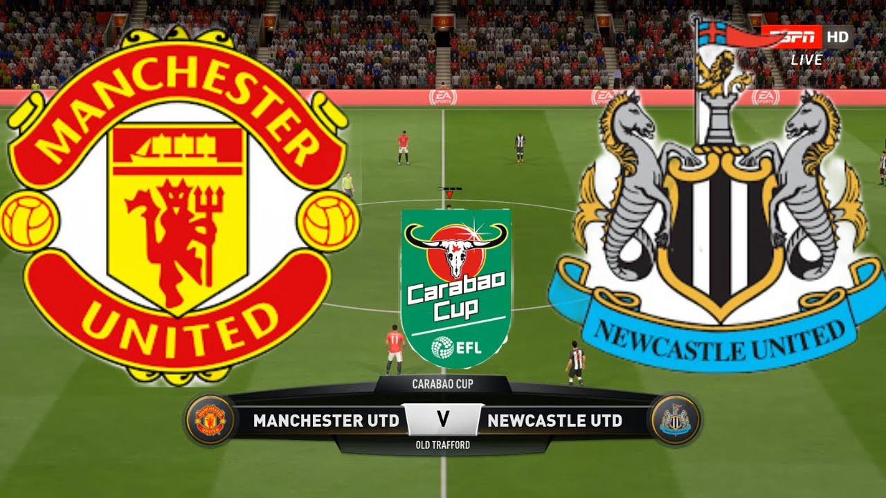 Career Mode | Manchester Utd vs Newcastle | Round 3 Carabao Cup | Full ...