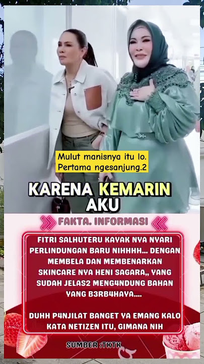 It didn't take long for Fitri to become a skincare entrepreneur #short#fitri salhuteru