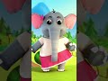Five Little Elephants | Cartoon Video for Kids #shorts #nurseryrhymes #videos #ytshorts