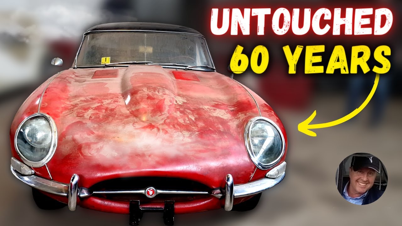 Jaguar E Type 1963 года, нетронутый, сохранившийся