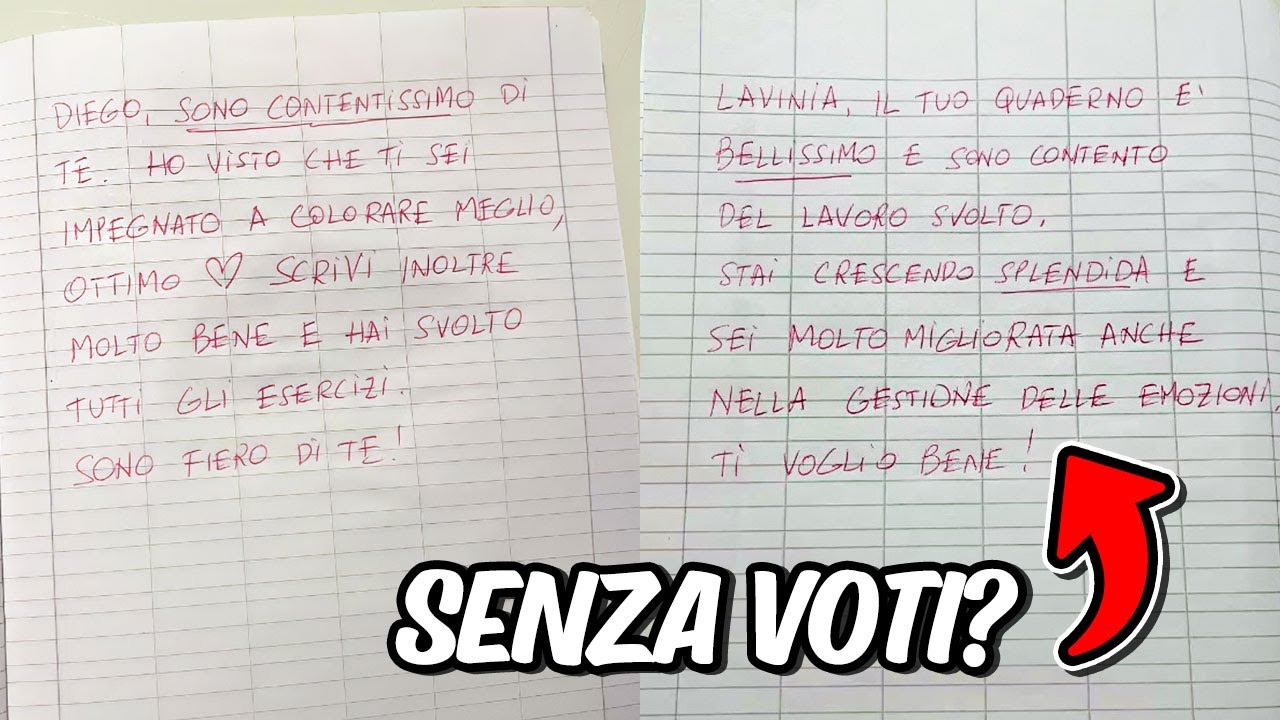 LA SCUOLA SENZA I VOTI?