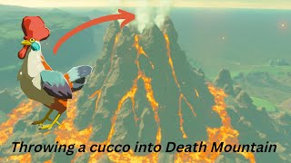 Throwing a cucco into Death Mountain