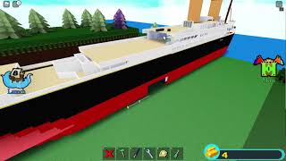 Roblox Build a boat for treasure,my Titanic V2, stern and Olympic class V3 update