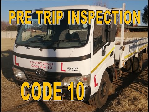pre trip inspection code 10