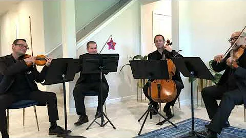 Sunset Strings' quartet performs Cuff It by Beyonce