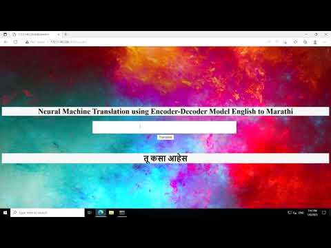 Neural Machine Translation using Encoder-Decoder Model ,English to ...
