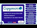 Capgemini On Campus Drive 2026 | Software Engineer Hiring | CTC ₹7.5 LPA | 2026 Batch