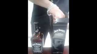 A Bottle Of Jack Daniels Down In One - Guy Chugs Jack Daniels In 40 Seconds