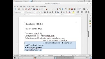 FTP server setup Part-1 in RHEL 7/Centos 7