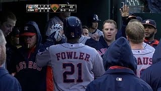 HOU@DET: Fowler puts Astros on board with groundout