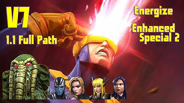 Variant 7: 1.1 Energize + Enhanced Special 2 Full Path w/ Cyclops Blue Boss takedown