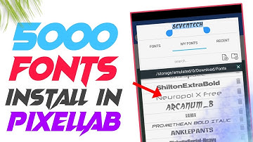 How To Add Custom Fonts in Pixellab App | Make your thumbnail attractive