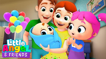 Bayi Baru di Keluarga! | Baby John | Lagu Edukatif Seru Little Angel dan Teman-teman