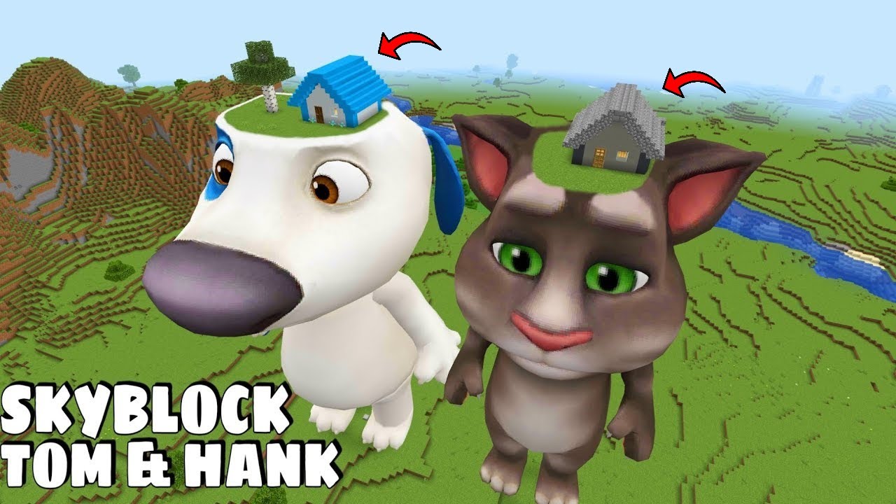 I found SKY BLOCK TALKING HANK TOM AND ANGELA in Minecraft - Gameplay - Coffin Meme