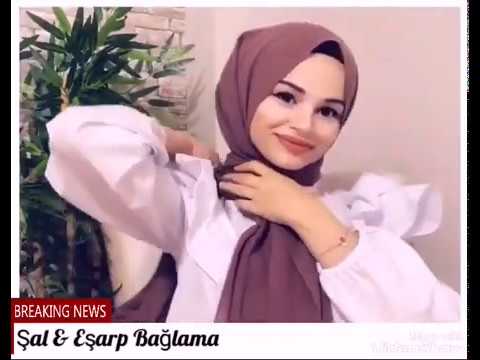 Yeni Şal Bağlama Modelleri | Turkish Hijab Tutorial  #tuğçebozkırlı💜