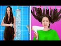 Long Hair VS Short Hair || Simple Ways to Solve Girls' Problems