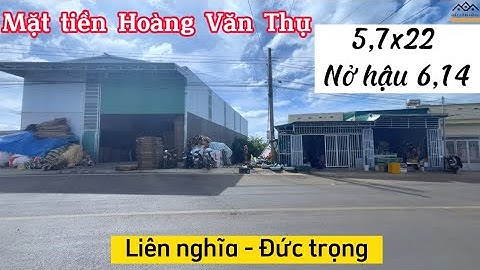 S185-Bán đất mặt tiền Hoàng Văn Thụ 5,7m nở hậu 6,14m trung tâm Liên nghĩa, Đức Trọng - Lâm Đồng