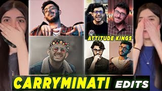 Indian Yourubers Attitude Edits | Carry Minati Full Attitude Video 🔥 Carry Angry Moments 😈