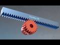 #113 Rack and Pinion – 507 Mechanical Movements 3D Animation