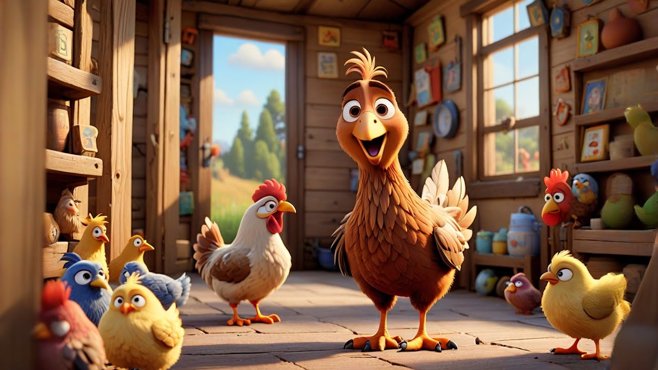 Four Happy Hens Learn Days of the Week | Days Song for Kids | Fun Learning Nursery Rhymes