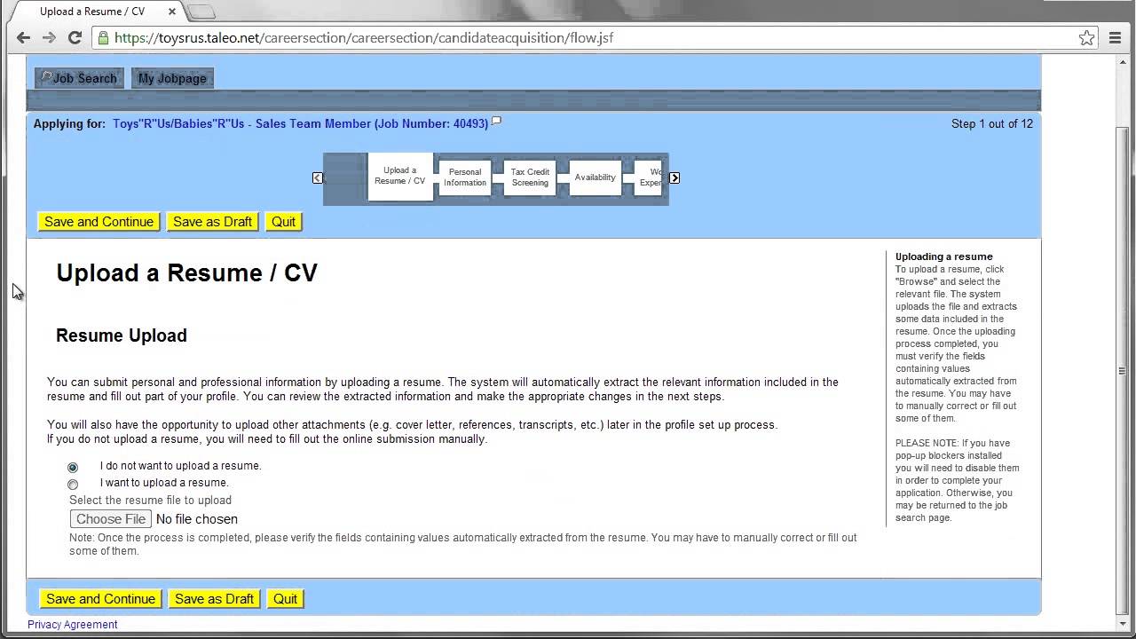 Toys R Us Application Online Video YouTube
